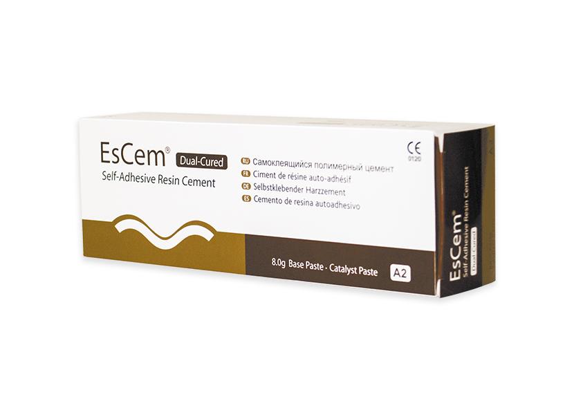 EsCem — универсальный цемент двойного отверждения, самоадгезивный самопротравливающий, для постоянной фиксации ортопедических конструкций, фото №2