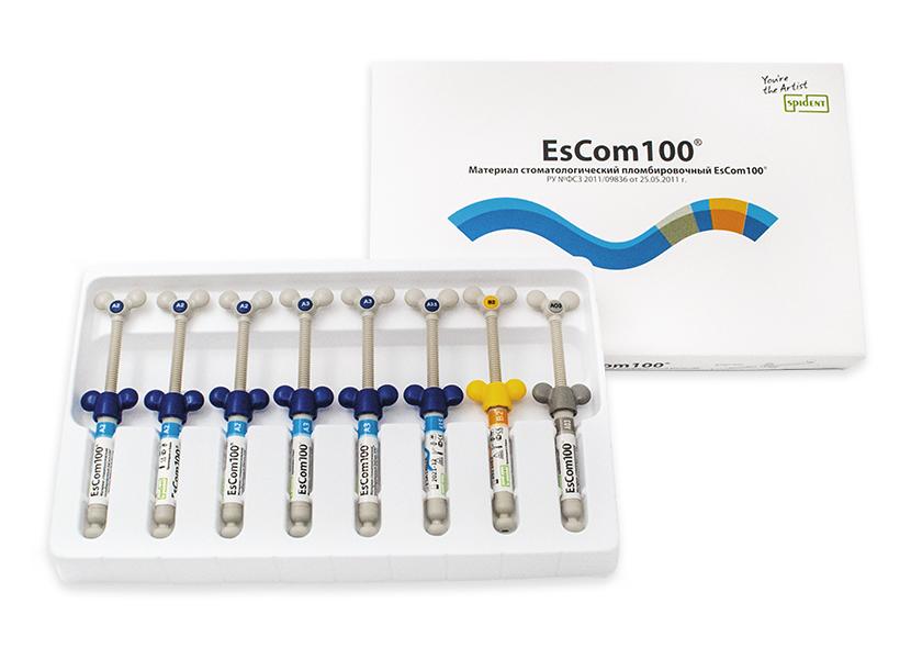 EsCom 100 Kit (Большой) — Набор материалов стоматологических пломбировочных, фото №1
