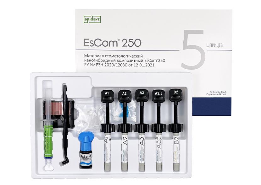 EsCom 250 Kit - 5 (Малый) — Набор материалов стоматологических пломбировочных, фото №1